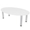 Skutchi Designs 33.5 in W, 69.5 in L, 29 in H, Engineered Wood Top, White HAR-OVL-34X70-PT-09 - alternate 1